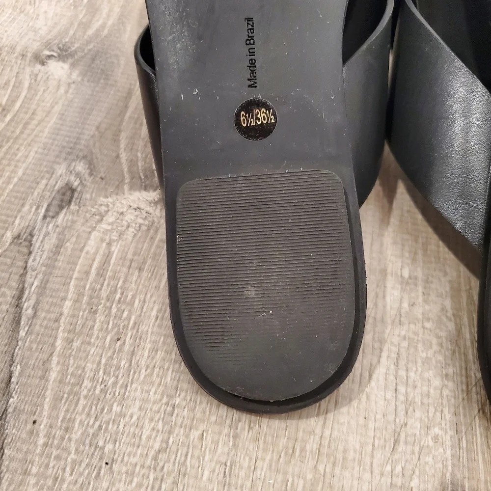 Mercedes Castillo Carlein Slide Black Sandals